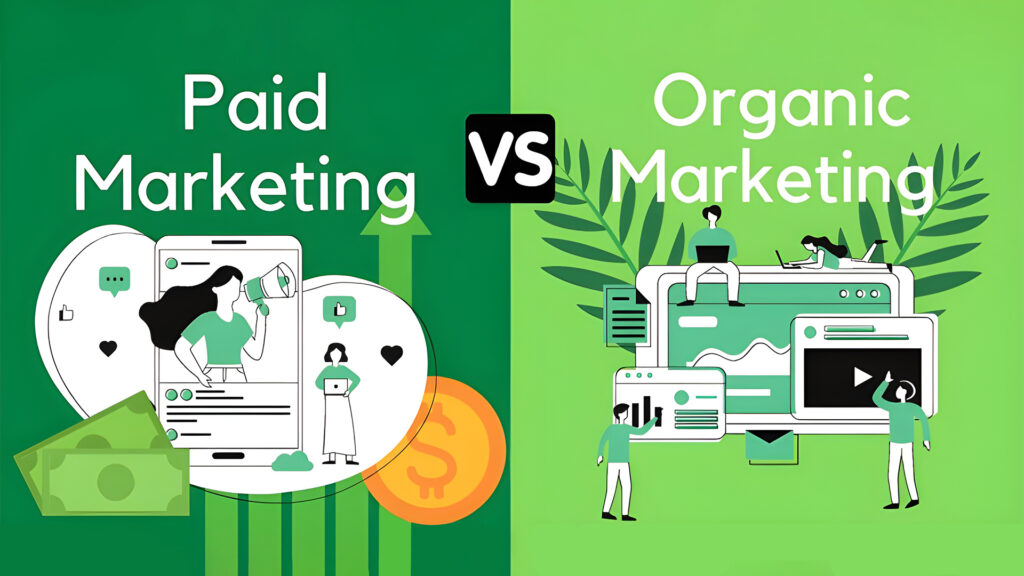 organic vs paid social media