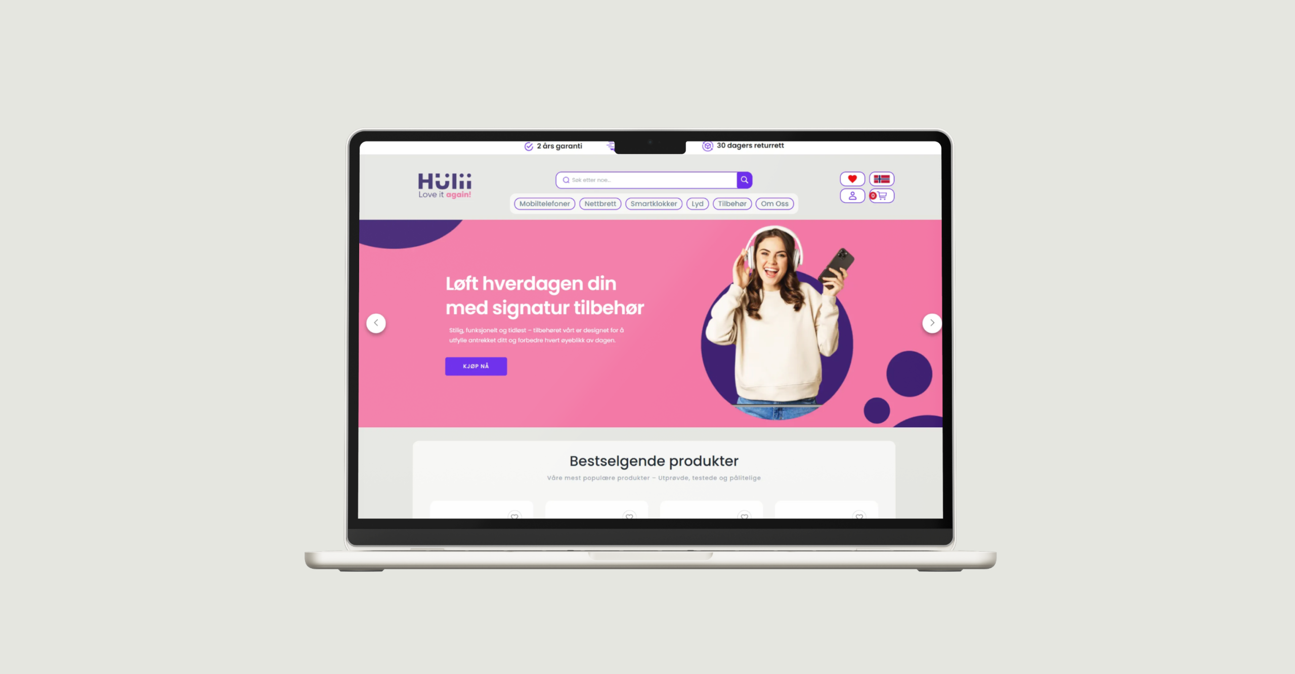 01 Minimal. Powerful. Unforgettable – An E-commerce Experience for Huli.