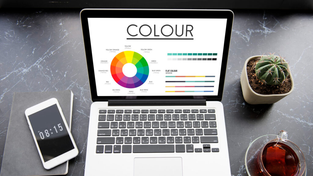 Color wheel primary colors brilliance pantone AI readable highly contrast charts