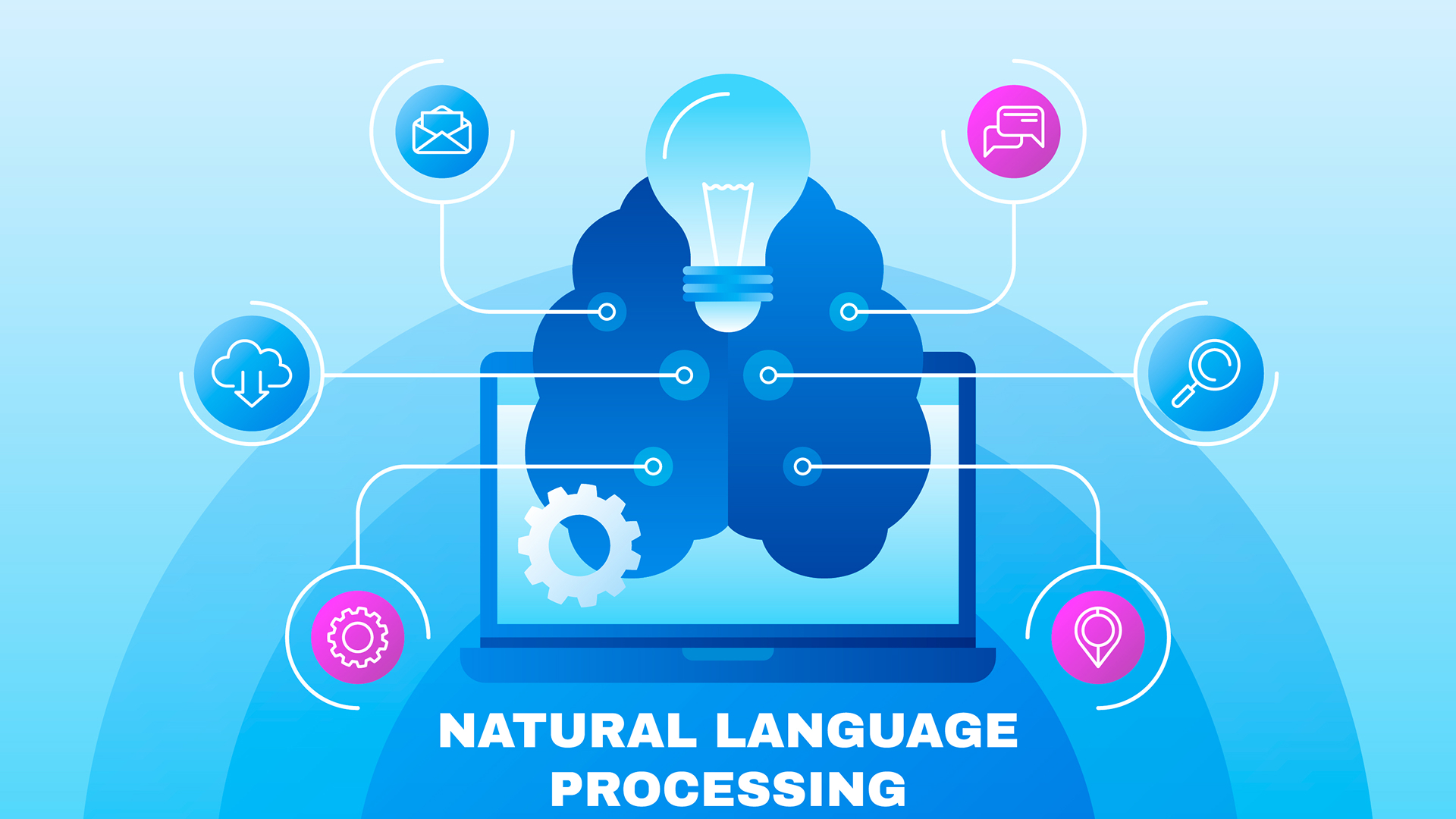 Natural language processing illustration